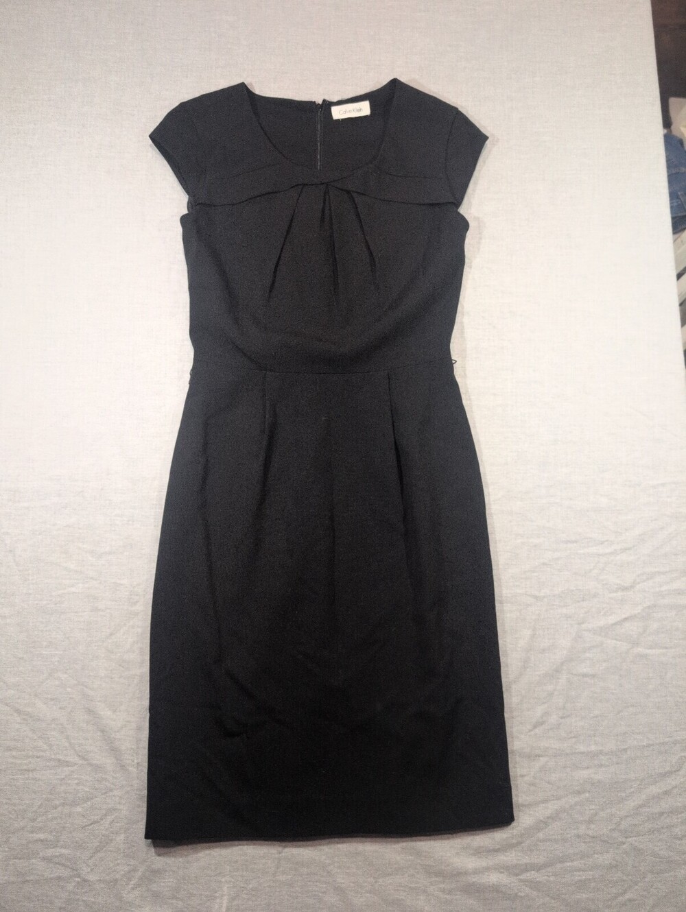 Calvin Klein size 26 waist black cap sleeve dress